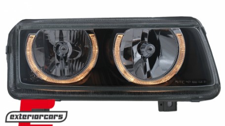 Prednja svjetla Angel Eyes (crna) / Volkswagen Passat B4 (11.1993-05.1997), LPVW41