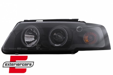 Prednja svjetla Angel Eyes (crna) / Volkswagen Passat B5 3B (11.1996-08.2000), LPVW13
