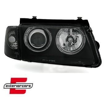 Prednja svjetla Angel Eyes (crna) / Volkswagen Passat B5 3B (11.1996-08.2000), LPVW26