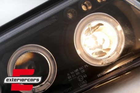 Prednja svjetla Angel Eyes (crna) / Volkswagen Passat B5 3B (11.1996-08.2000), LPVW78