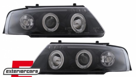 Prednja svjetla Angel Eyes (crna) / Volkswagen Passat B5 3B (11.1996-08.2000), LPVW78