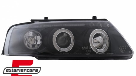 Prednja svjetla Angel Eyes (crna) / Volkswagen Passat B5 3B (11.1996-08.2000), LPVW78