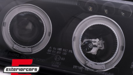 Prednja svjetla Angel Eyes (crna) / Volkswagen Passat B5 3B (11.1996-08.2000), LPVW78
