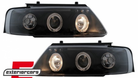 Prednja svjetla Angel Eyes (crna) / Volkswagen Passat B5 3B (11.1996-08.2000), LPVW78