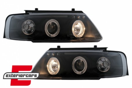 Prednja svjetla Angel Eyes (crna) / Volkswagen Passat B5 3B (11.1996-08.2000), LPVW78