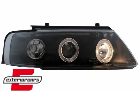Prednja svjetla Angel Eyes (crna) / Volkswagen Passat B5 3B (11.1996-08.2000), LPVW78