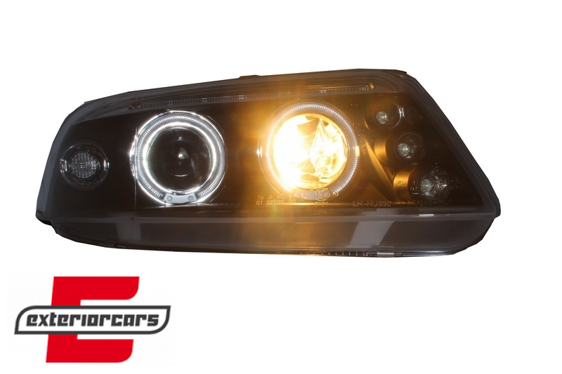 Prednja svjetla Angel Eyes (crna) / Volkswagen Passat B5 3BG (09.2000-03.2005), LPVW80