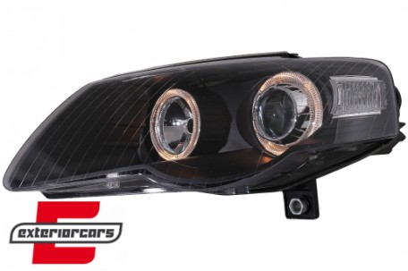 Prednja svjetla Angel Eyes (crna) / Volkswagen Passat B6 3C (03.2005-2010), LPVWC6