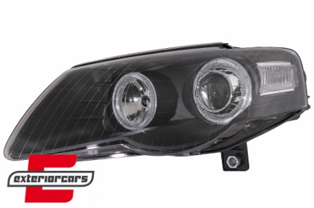 Prednja svjetla Angel Eyes (crna) / Volkswagen Passat B6 3C (03.2005-2010), LPVWC6