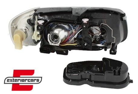 Prednja svjetla Angel Eyes (crna) / Volkswagen Polo (10.1999-10.2001), LPVW63