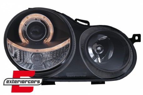 Prednja svjetla Angel Eyes (crna) / Volkswagen Polo 9N (11.2001-04.2005), LPVW59