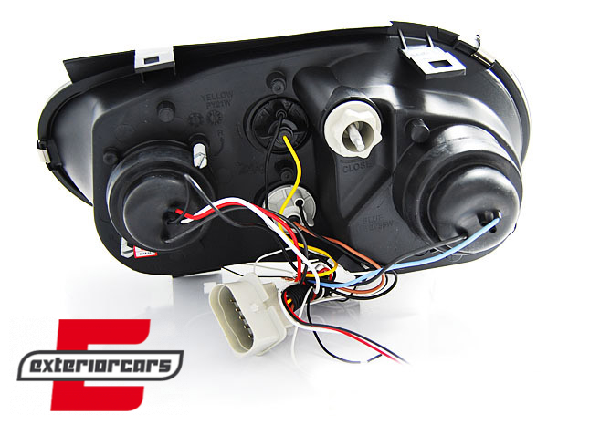 Prednja svjetla Angel Eyes (crna) / VW Golf 4 (1997-2005), LPVW60