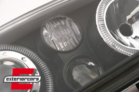 Prednja svjetla Angel Eyes (crna) / VW Golf 4 (1997-2005), LPVW70