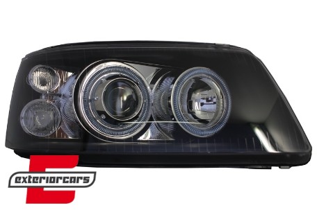 Prednja svjetla Angel Eyes (crna) / VW T5 (2003-2009), LPVWE5