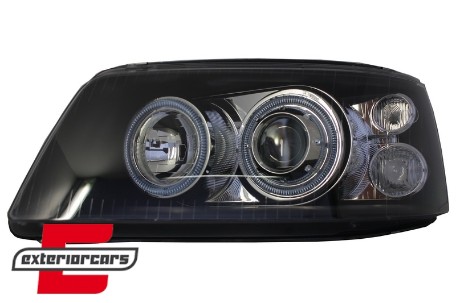 Prednja svjetla Angel Eyes (crna) / VW T5 (2003-2009), LPVWE5