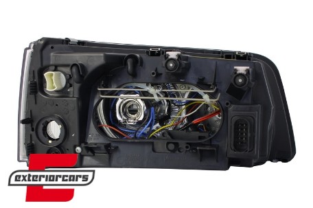 Prednja svjetla Angel Eyes (crna) / VW T5 (2003-2009), LPVWE5