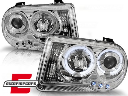 Prednja svjetla Angel Eyes dizajn (chrome) / Chrysler 300C (2004-2010), LPCH09
