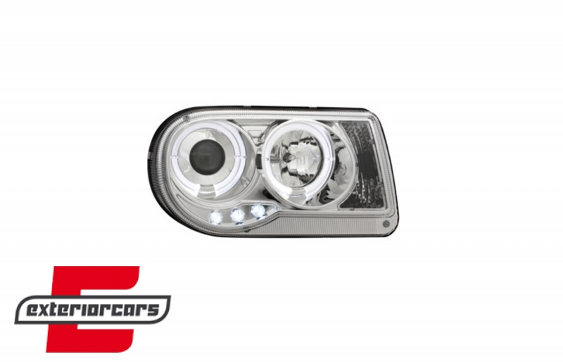 Prednja svjetla Angel Eyes dizajn (chrome) / Chrysler 300C (2004-2010), LPCH09