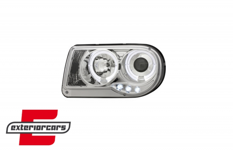 Prednja svjetla Angel Eyes dizajn (chrome) / Chrysler 300C (2004-2010), LPCH09