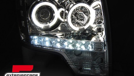 Prednja svjetla Angel Eyes dizajn (chrome) / FORD F150 MK12 (2008-2014), LPFO85