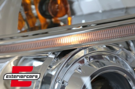 Prednja svjetla Angel Eyes dizajn (chrome) / Hyundai Tucson (2004-2010), LPHU01