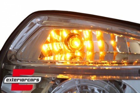 Prednja svjetla Angel Eyes dizajn (chrome) / Hyundai Tucson (2004-2010), LPHU01
