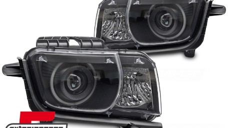Prednja svjetla Angel Eyes dizajn (crna) / CHEVROLET CAMARO (2009-2013), LPCT20