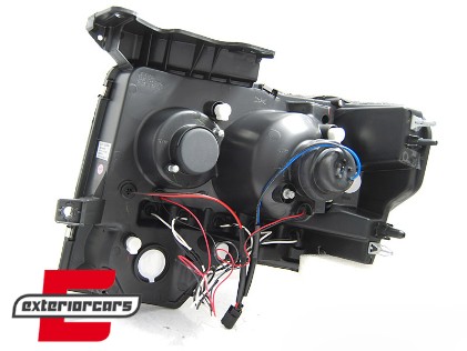 Prednja svjetla Angel Eyes dizajn (crna) / FORD F150 MK12 (2008-2014), LPFO86