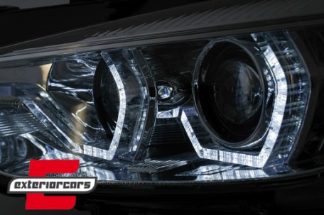 Prednja svjetla Angel Eyes LED DRL (chrome) / BMW serije 3 F30 F31 limuzina karavan (10.2011-05.2015), LPBMI7