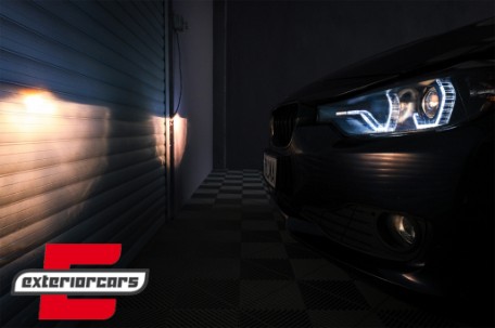 Prednja svjetla Angel Eyes LED DRL (crna) / BMW serije 3 F30 F31 limuzina karavan (10.2011-05.2015), LPBMI8