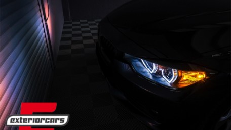 Prednja svjetla Angel Eyes LED DRL (crna) / BMW serije 3 F30 F31 limuzina karavan (10.2011-05.2015), LPBMI8