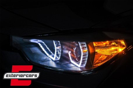 Prednja svjetla Angel Eyes LED DRL (crna) / BMW serije 3 F30 F31 limuzina karavan (10.2011-05.2015), LPBMI8