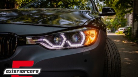 Prednja svjetla Angel Eyes LED DRL (crna) / BMW serije 3 F30 F31 limuzina karavan (10.2011-05.2015), LPBMI8
