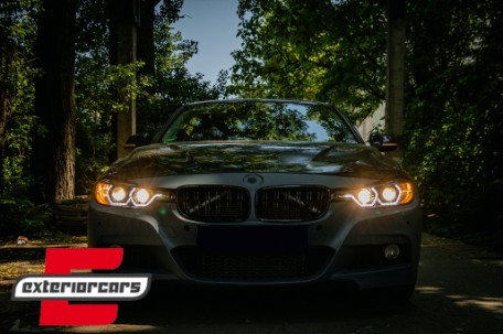 Prednja svjetla Angel Eyes LED DRL (crna) / BMW serije 3 F30 F31 limuzina karavan (10.2011-05.2015), LPBMI8