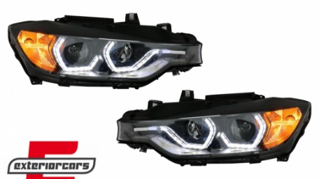Prednja svjetla Angel Eyes LED DRL (crna) / BMW serije 3 F30 F31 limuzina karavan (10.2011-05.2015), LPBMI8