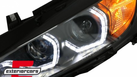 Prednja svjetla Angel Eyes LED DRL (crna) / BMW serije 3 F30 F31 limuzina karavan (10.2011-05.2015), LPBMI8