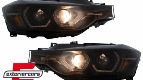 Prednja svjetla Angel Eyes LED DRL (crna) / BMW serije 3 F30 F31 limuzina karavan (10.2011-05.2015), LPBMR2