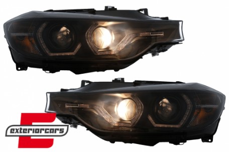 Prednja svjetla Angel Eyes LED DRL (crna) / BMW serije 3 F30 F31 limuzina karavan (10.2011-05.2015), LPBMR2