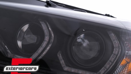 Prednja svjetla Angel Eyes LED DRL (crna) / BMW serije 3 F30 F31 limuzina karavan (10.2011-05.2015), LPBMR2