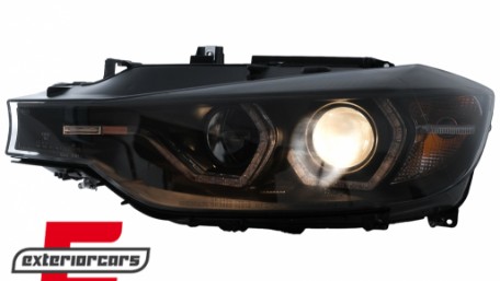 Prednja svjetla Angel Eyes LED DRL (crna) / BMW serije 3 F30 F31 limuzina karavan (10.2011-05.2015), LPBMR2