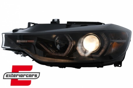 Prednja svjetla Angel Eyes LED DRL (crna) / BMW serije 3 F30 F31 limuzina karavan (10.2011-05.2015), LPBMR2