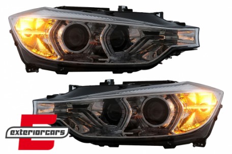 Prednja svjetla Angel Eyes LED DRL Xenon (chrome) / BMW serije 3 F30 F31 limuzina karavan (10.2011-05.2015), LPBML9