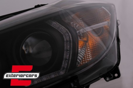 Prednja svjetla Angel Eyes LED DRL Xenon (crna) / BMW serije 3 F30 F31 limuzina karavan (10.2011-05.2015), LPBMM2