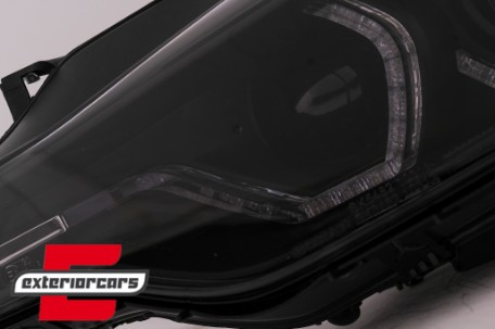 Prednja svjetla Angel Eyes LED DRL Xenon (crna) / BMW serije 3 F30 F31 limuzina karavan (10.2011-05.2015), LPBMM2