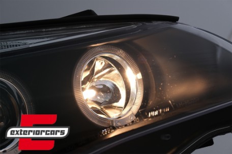 Prednja svjetla Angel Eyes LED žmigavci (crna) / BMW serije 5 E60 E61 (2003-2007), LPBM94