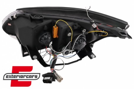 Prednja svjetla Angel Eyes LED žmigavci (crna) / BMW serije 5 E60 E61 (2003-2007), LPBM94
