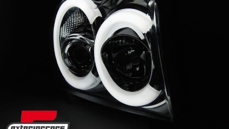 Prednja svjetla Angel Eyes LedBar (chrome) / Jeep Grand Cherokee WK (2005-2008), LPCH29