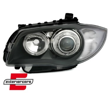 Prednja svjetla Angel Eyes (siva) / BMW serija 1 E81 E82 E87 E88 (2004-2011), LPBMD6