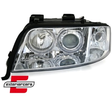 Prednja svjetla Angel Eyes Xenon (chrome) / Audi A6 4B C5 (2001-2004), LPAU83
