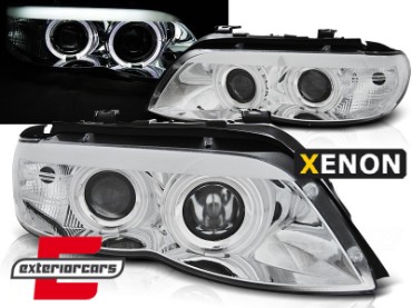 Prednja svjetla Angel Eyes Xenon (chrome) / BMW X5 E53 LCI (2003-2006), LPBMC2
